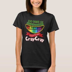 Kinder - 100 Days Of Kindergarten Got Me Feeling C T-Shirt