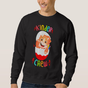 Kinder Crew Cute Dino shirt For Kindergarten Teach