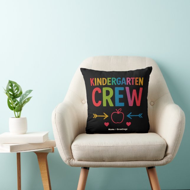 Kinder Crew Funny Kindergarten Fun Back To School Cushion (Chair)