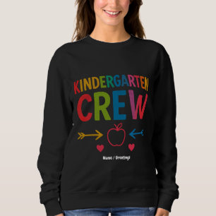 Kinder Crew Funny Kindergarten Fun Back To School Sweatshirt