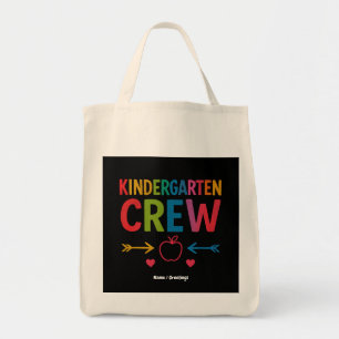 Kinder Crew Funny Kindergarten Fun Back To School Tote Bag