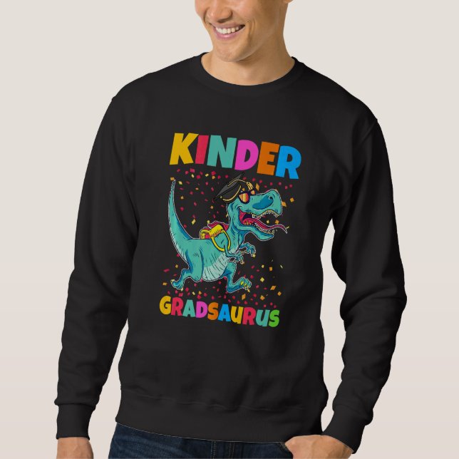 Kinder Gradsaurus Graduation Sweatshirt (Front)