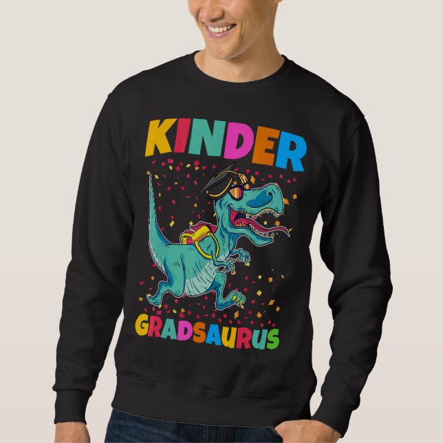 Kinder Gradsaurus Graduation Sweatshirt (Front)