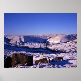 Kinder Scout Edale Holiday Card Poster