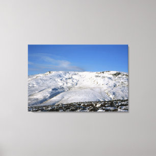 Kinder Scout Winter Holiday Card Canvas Print