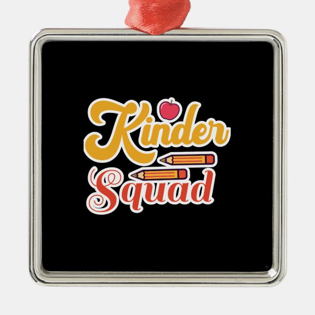Kinder Squad Metal Tree Decoration (Front)