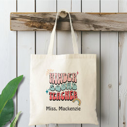 Kinder Squad Teacher Personalised Tote Bag