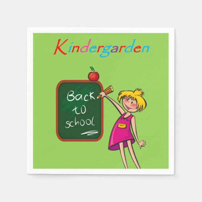 Kindergarden Paper Napkins (Front)