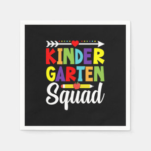 Kindergaren Squad Teacher Napkin