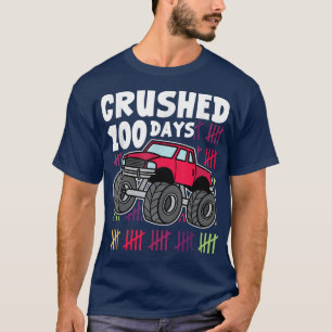 Kindergarten 100 Days of School Monster Truck Kids T-Shirt