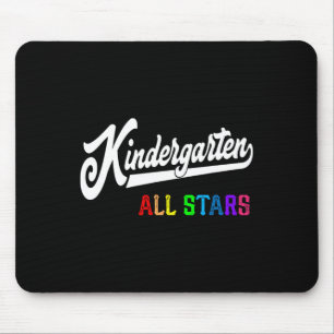 Kindergarten All Stars Teacher Team Back To School Mouse Pad
