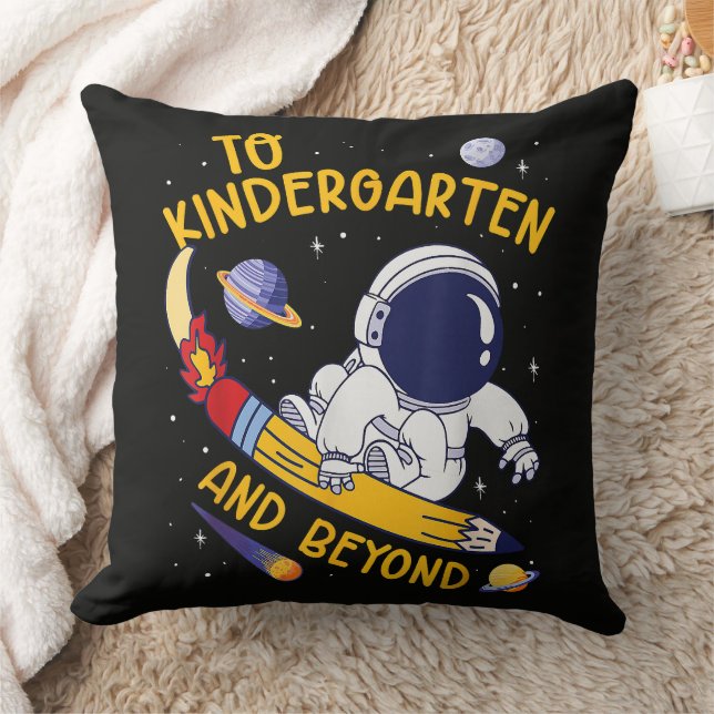 Kindergarten And Beyond Astronaut Back To School Cushion (Blanket)