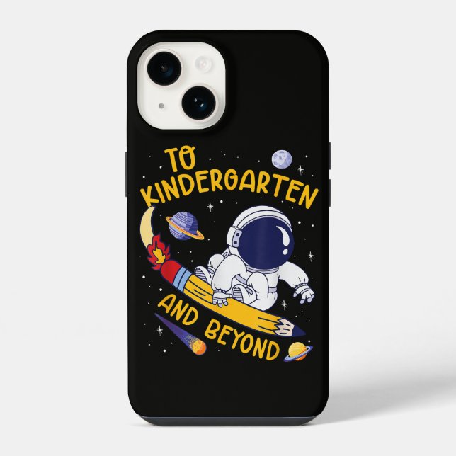 Kindergarten And Beyond Astronaut Back To School iPhone Case (Back)