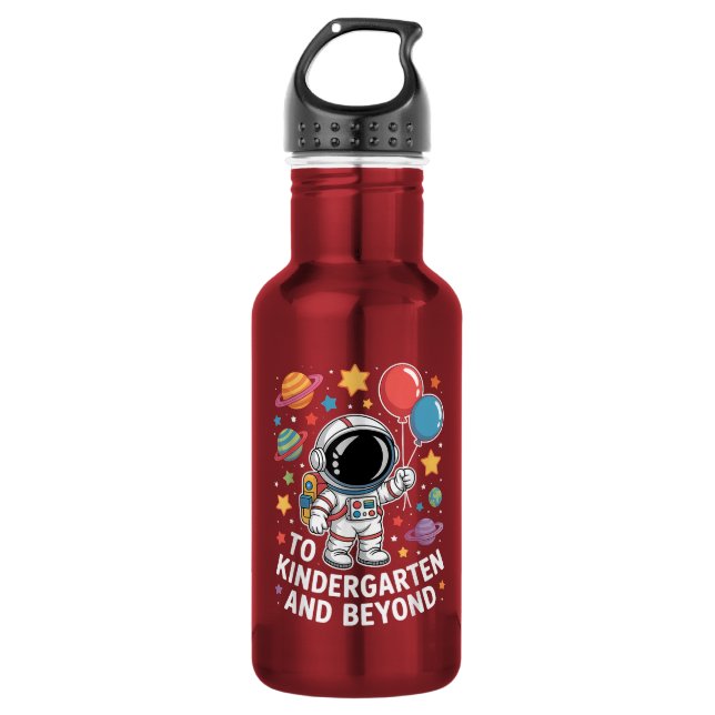 Kindergarten And Beyond Astronaut Space 532 Ml Water Bottle (Front)