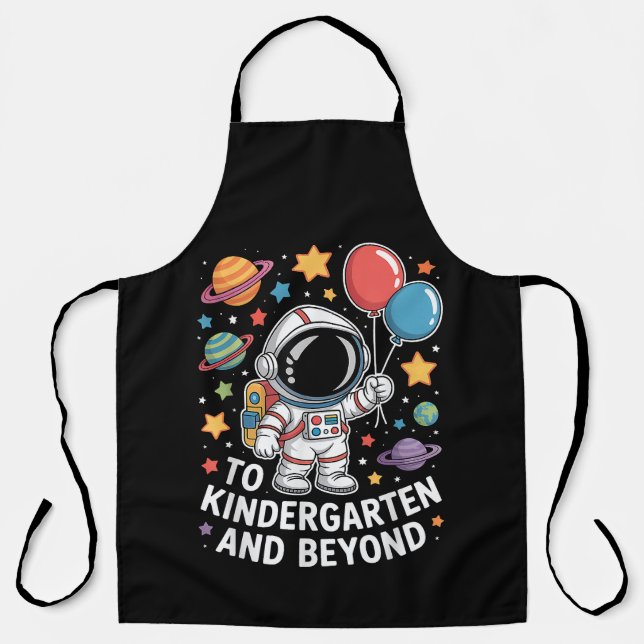 kindergarten and beyond astronaut space apron (Front)