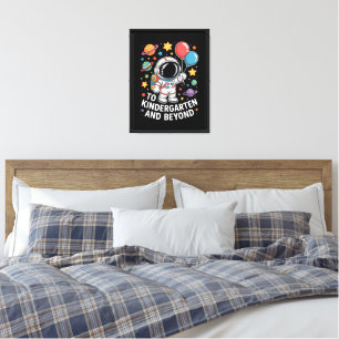 Kindergarten And Beyond Astronaut Space Canvas Print