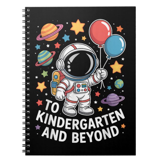 Kindergarten And Beyond Astronaut Space Notebook (Front)
