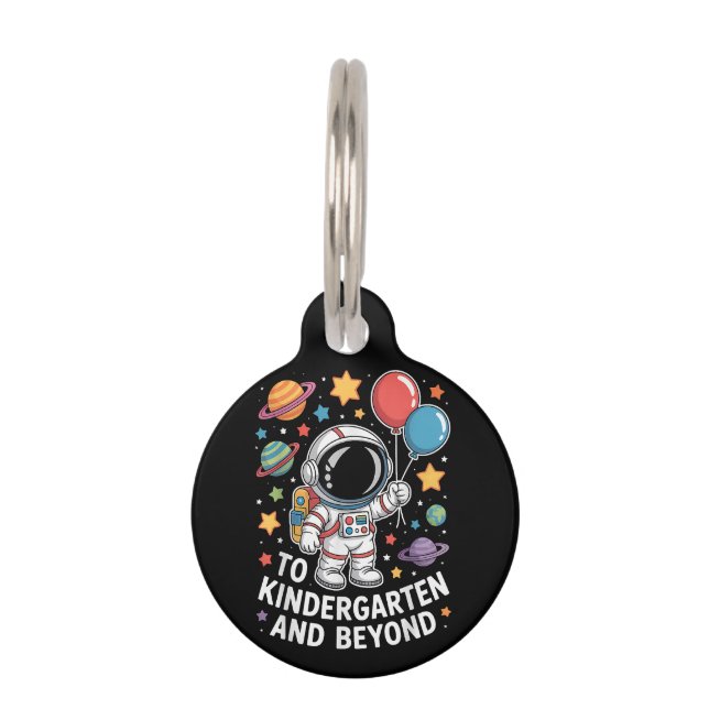 Kindergarten And Beyond Astronaut Space  Pet Tag (Front)