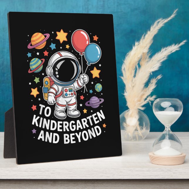Kindergarten And Beyond Astronaut Space Plaque (Side)