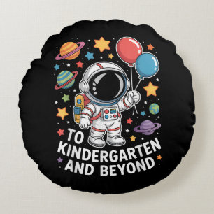 kindergarten and beyond astronaut space round cushion