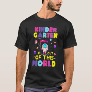 Kindergarten Astronaut Boys Team Kinder Squad Back T-Shirt
