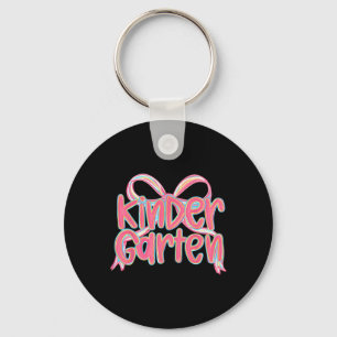 Kindergarten Back To School Cute Girl School Outfi Key Ring