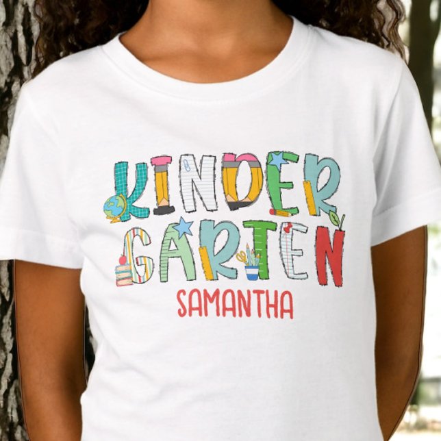 Kindergarten Back to School Personalised T-Shirt (Creator Uploaded)