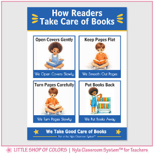 Kindergarten Book Care Teacher Anchor Chart