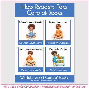 Kindergarten Book Care Teacher Anchor Chart