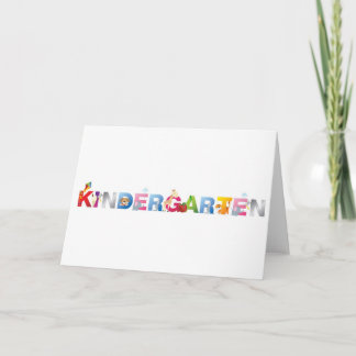 kindergarten card
