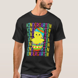 Kindergarten Chicken Crack The Egg Easter Day Boy  T-Shirt