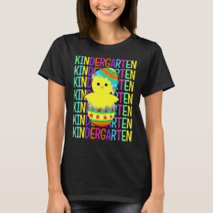Kindergarten Chicken Crack The Egg Easter Day Boy  T-Shirt