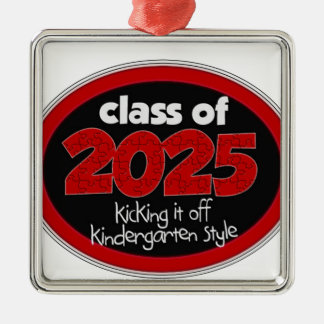 Kindergarten Class of 2025 School Kids Grade Metal Tree Decoration