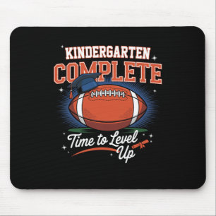 Kindergarten Complete Time To Level Up Football Gr Mouse Pad