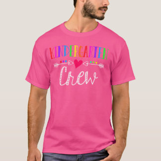 Kindergarten Crew Funny Kinder Teacher 1st Day of T-Shirt