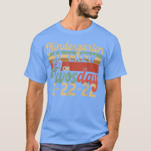 KINDERGARTEN CREW on TWOSDAY Two 2 February 22nd 2 T-Shirt