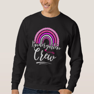 Kindergarten Crew Teacher First Day Of School Rain Sweatshirt