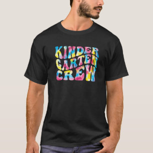 Kindergarten Crew Teacher Squad Back To School Ret T-Shirt