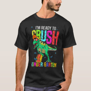 Kindergarten Dinosaur Monster Truck Back To School T-Shirt