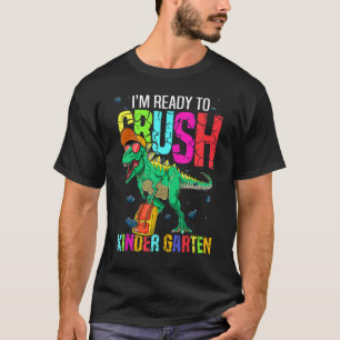 Kindergarten Dinosaur Monster Truck Back To School T-Shirt