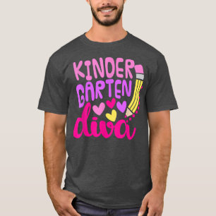 Kindergarten Diva Girls First Day of Kindergarten T-Shirt