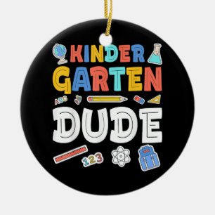 Kindergarten Dude Ceramic Tree Decoration