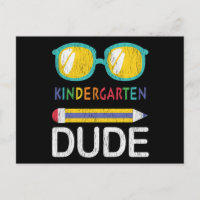 Kindergarten Dude First Day Of School Kids Gift