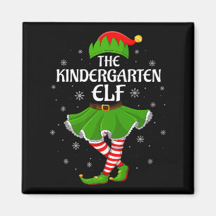 Kindergarten Elf Christmas Family Girls Women Elf  Magnet