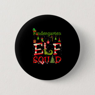 Kindergarten ELF Squad Funny Christmas Lights Kids 6 Cm Round Badge