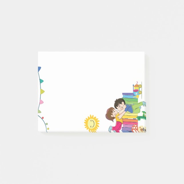 Kindergarten  fun and cute post-it notes (Front)