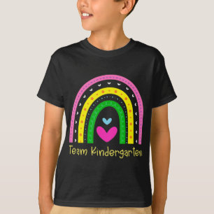 Kindergarten Fun Back To School Rainbow Team Kinde T-Shirt