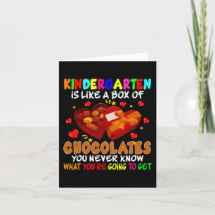 Kindergarten Fun Box Of Chocolates Valentine's Day Card