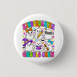 Kindergarten Ghouls Crew Colourful Cute Ghost 3 Cm Round Badge