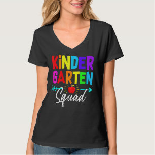 Kindergarten Girls Kids Teacher Team Kinder Squad T-Shirt